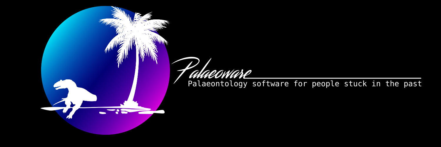 Palaeoware banner - click to visit github page for software